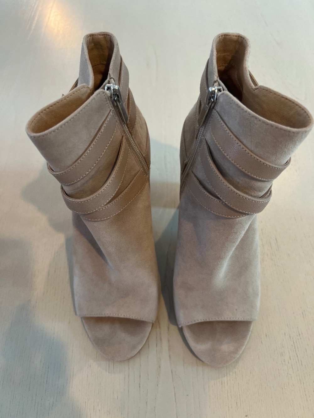 Peek-a-boo toe booties